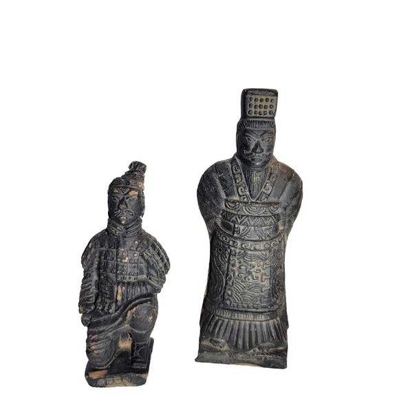 Terracotta Warrior Army Statues Figures Xin China Lot of 5 Horse Kneeling - Picture 3 of 10